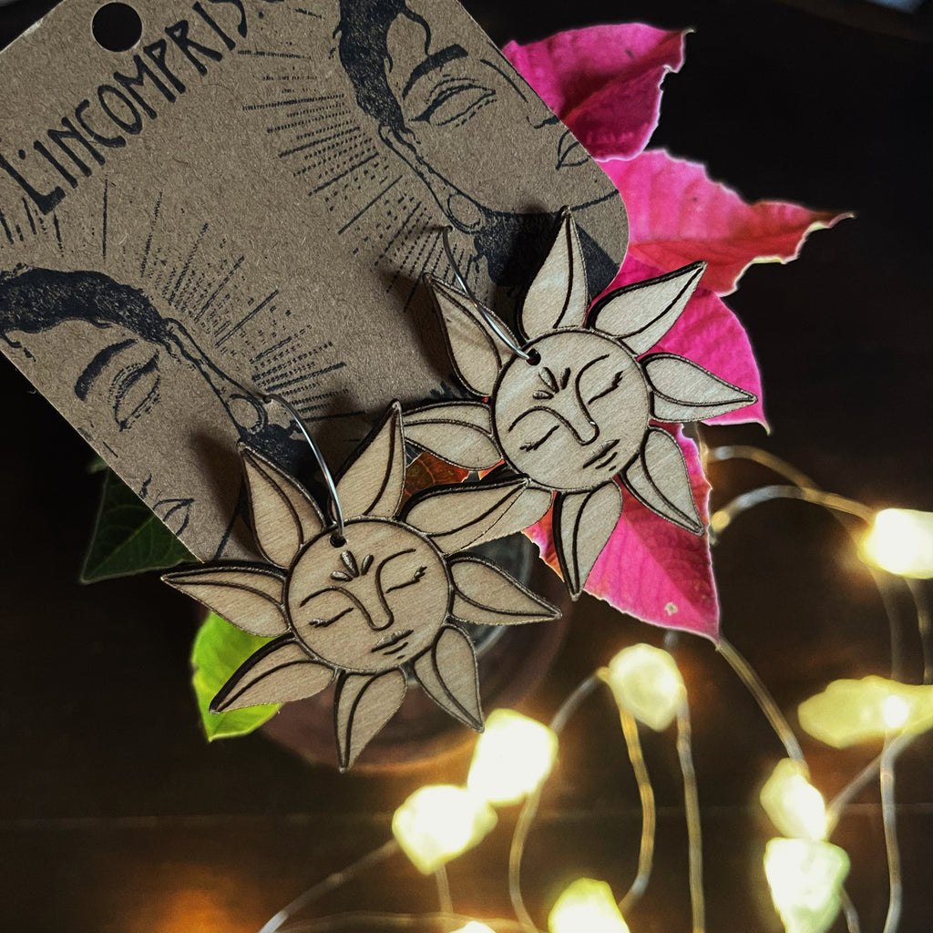 Boucles d’oreilles pendantes - Soleil rêveur
