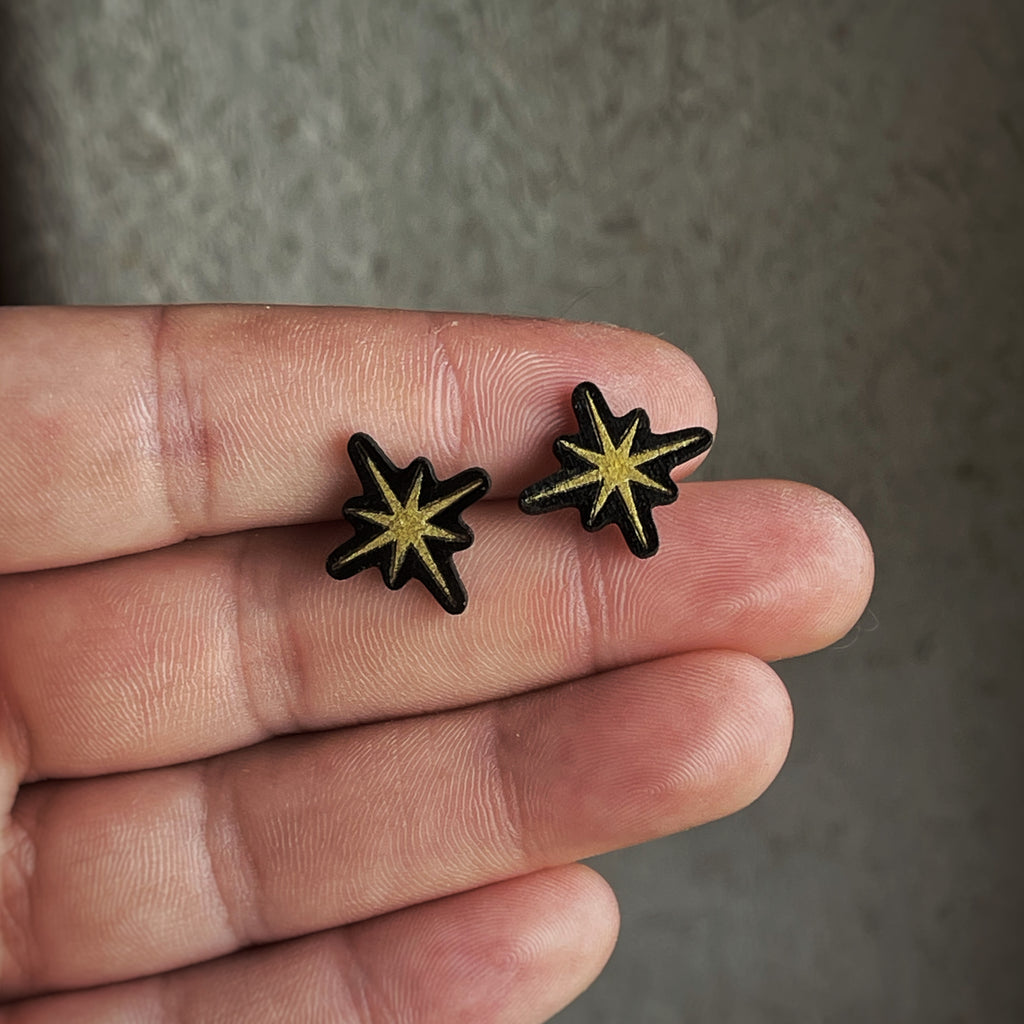 Boucles d’oreilles puces - Étoiles