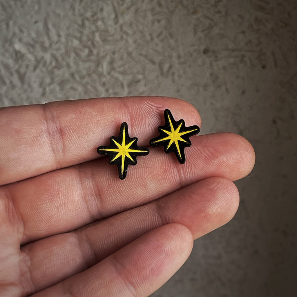 Boucles d’oreilles puces - Étoiles