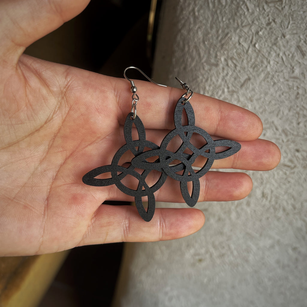 Boucles d’oreilles pendantes - Noeud de sorcière