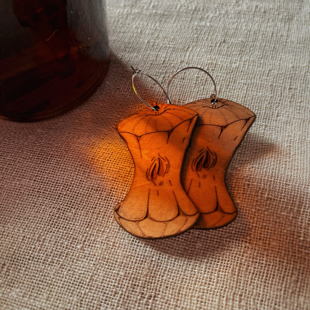 Boucles d’oreilles pendantes - Blanche neige