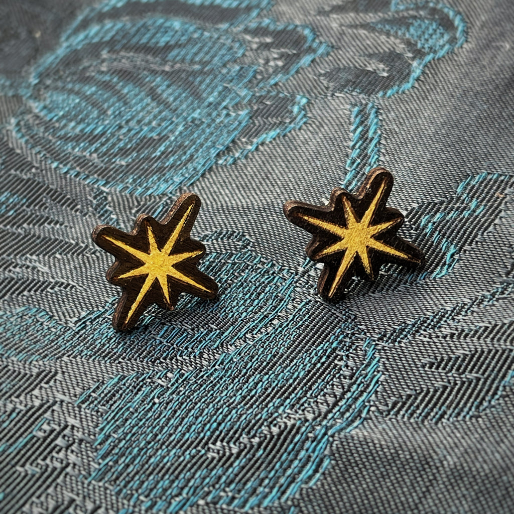 Boucles d’oreilles puces - Étoiles