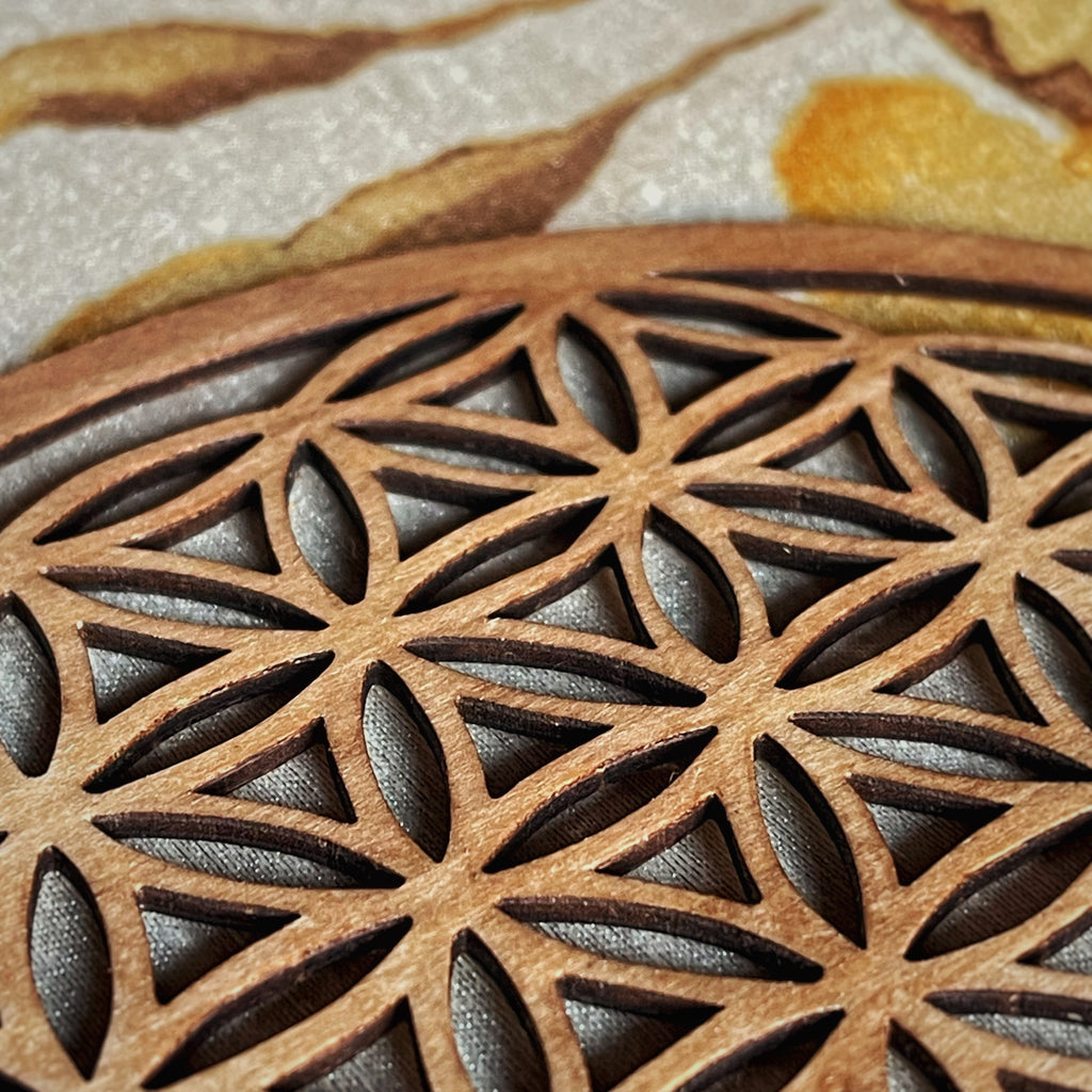 Fleur de vie en bois